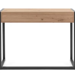 Finori Beistelltisch Damon 100cm 2 Schubladen - Eiche/anthrazit