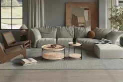 Rousseau Beistelltisch Davina | Ø45 x 55 cm | Old Oak Design
