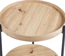 Rousseau Beistelltisch Davina | Ø45 x 55 cm | Old Oak Design