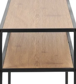 Emob Beistelltisch Dover 120cm industrial - schwarz/Wildeiche