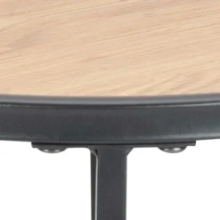 Emob Beistelltisch Dover ø40cm - schwarz/Wildeiche