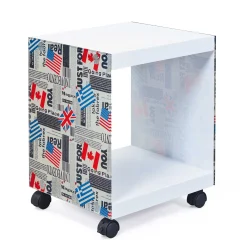 Interlink Beistelltisch Flagcube auf Rädern