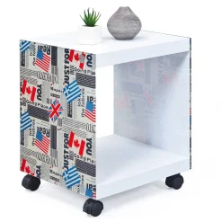 Interlink Beistelltisch Flagcube auf Rädern