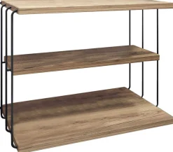 Emob Beistelltisch Lifon - 100% MELAMINE - Atlantische Kiefer - 50 x 33 x 40 cm