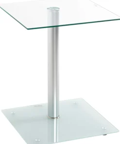 Haku Beistelltisch mit Ablage aus Sicherheitsglas | 6 kg Tragkraft