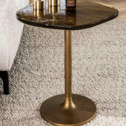 Emob Beistelltisch mit Glasplatte Eclipse S - Antique