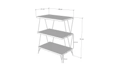Emob Beistelltisch | 18mm Melamin beschichtet | 48x75x31cm |
