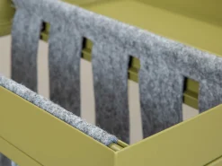 Interlink Beistelltisch Nubis 35x35 - oliv/grau