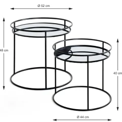 Haku Beistelltisch-Set | Ø42 cm x 52 cm |