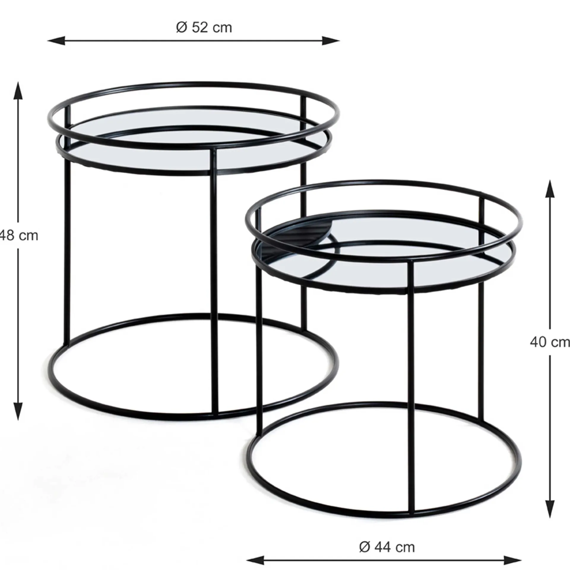 Haku Beistelltisch-Set | Ø42 cm x 52 cm |