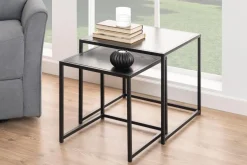 Emob Beistelltisch-Set Dover - 2-teilig - 50x50x45cm -