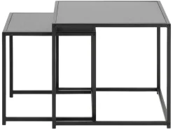 Emob Beistelltisch-Set Dover - 2-teilig - 50x50x45cm -