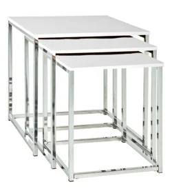 Haku Beistelltisch-Set | 36 x 39 x 42 cm | Weiß