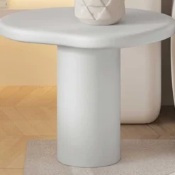 Rousseau Beistelltisch Tavares - 58x50x50cm - organische Form - ecru