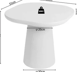 Rousseau Beistelltisch Tavares - 55x55x50cm -