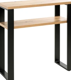 Haku Beistelltisch | 70 x 28 x 75 cm | Anthracite Oak Design