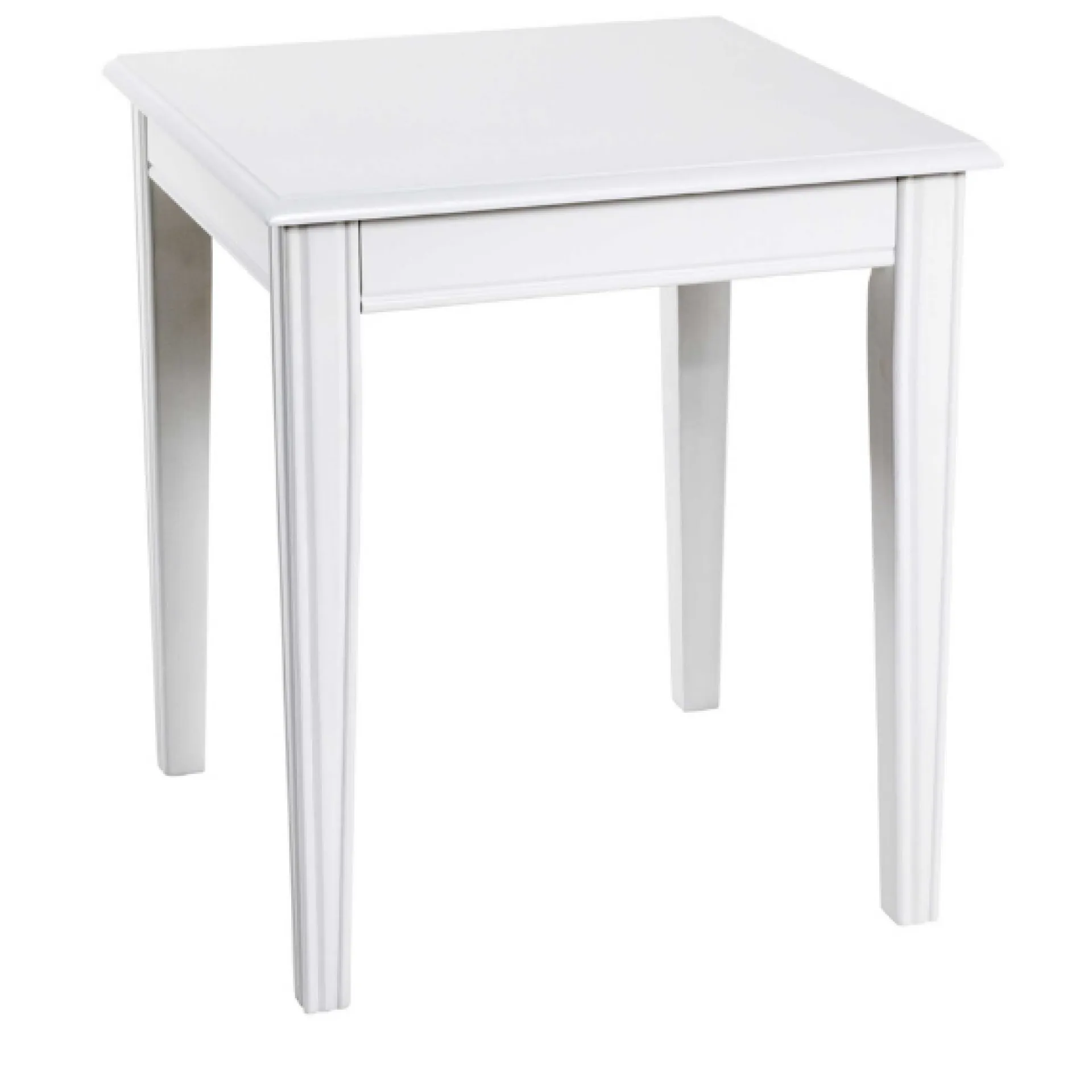 Haku Beistelltisch | 45 x 45 x 51 cm | High Gloss White