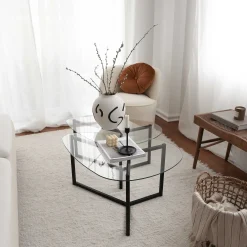Emob Bellisimo Couchtisch-Set | METALLRAHMEN | Matt