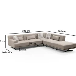 Emob Bentley Ecksofa | BUCHENHOLZ / SPANPLATTE |
