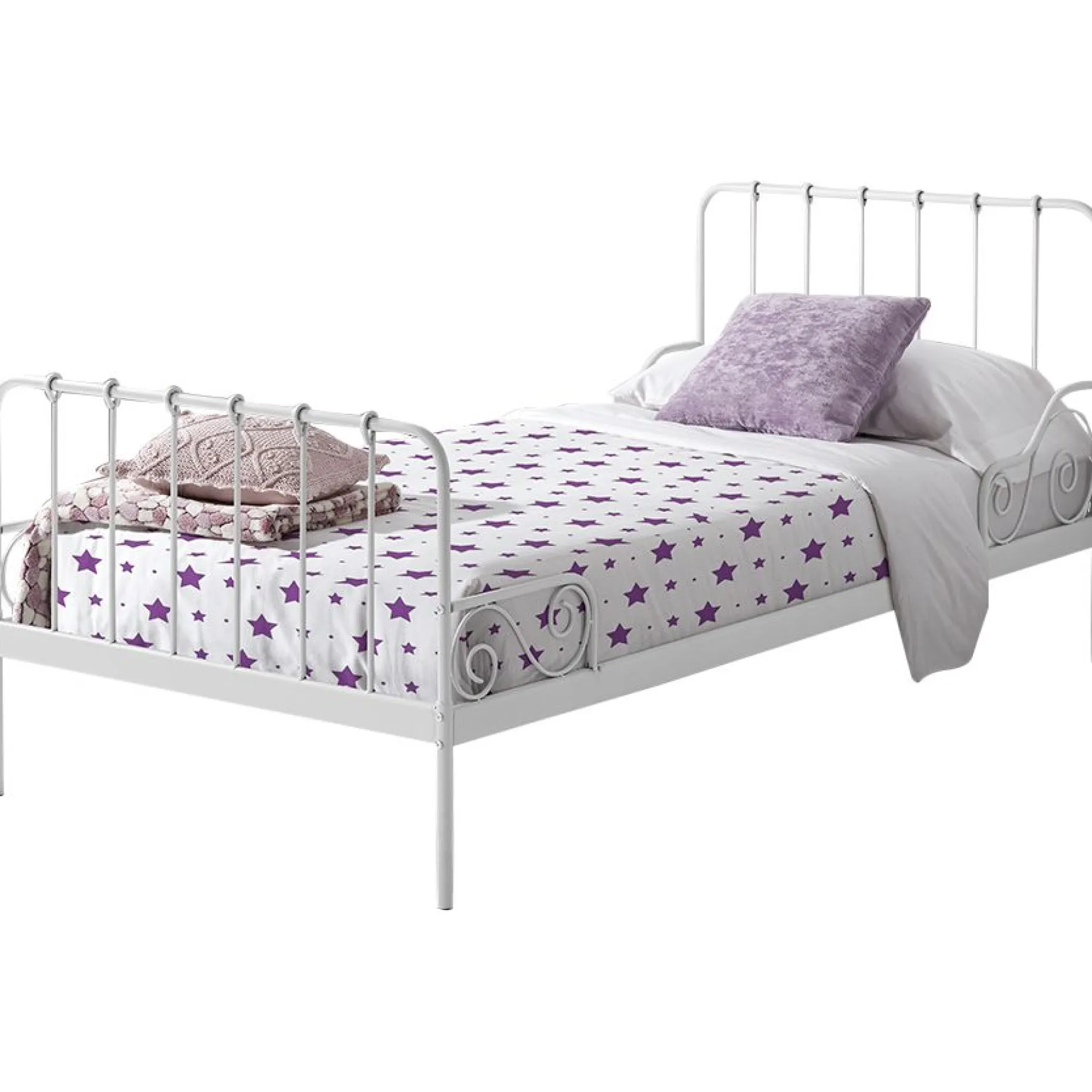 Bett Alice (90x200 cm) - weiß