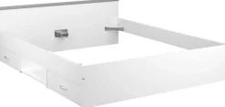 Bett Alma 140x200cm mit 2 Schubladen - weiß