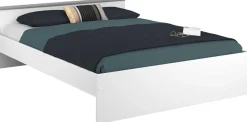 Bett Alma 140x200cm mit 2 Schubladen - weiß