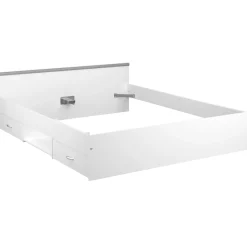 Bett Alma 140x190cm mit Schubladen - weiß