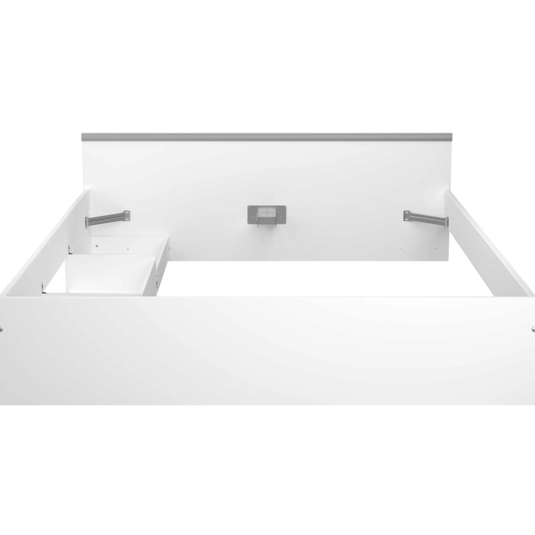 Bett Alma 140x190cm mit Schubladen - weiß