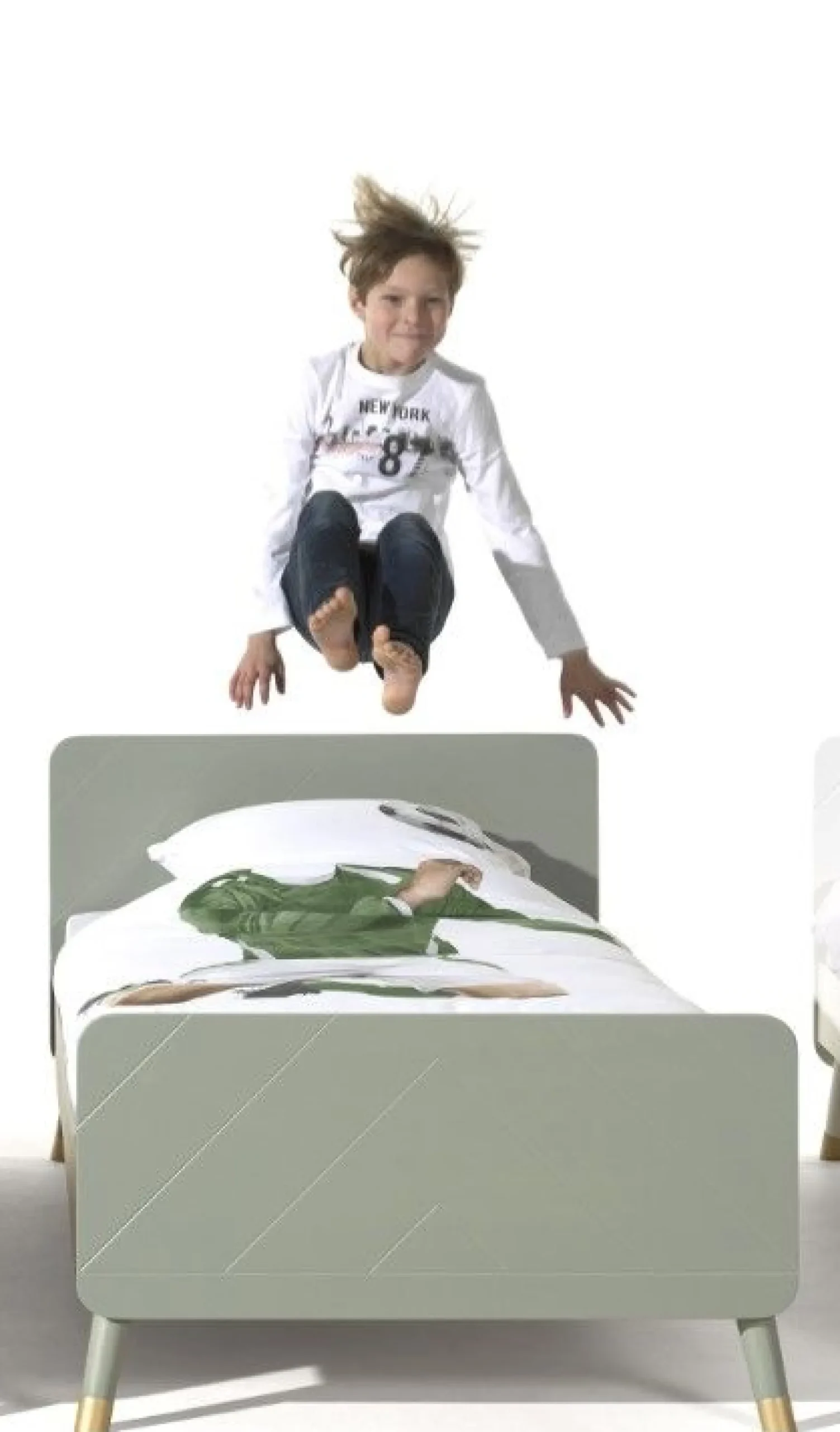 Bett Billy 90x200 - olivgrün