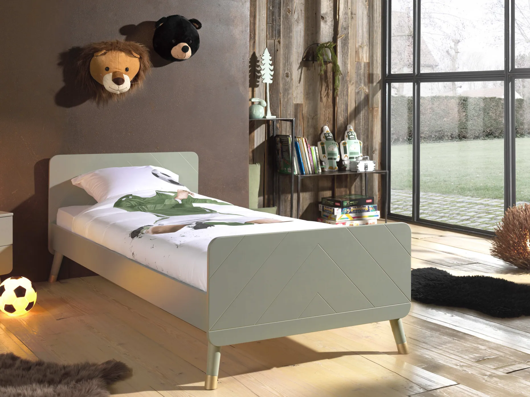Bett Billy 90x200 - olivgrün
