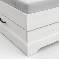 Bett Charme 160x200 cm-Kronberg Eiche/weiß strukturiert