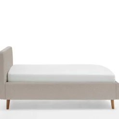 Bett Dalila 140x200cm Teddystoff - beige