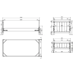 Bett Erik 90x200cm (inkl. Lattenrost) mit Bettkasten 90x190 cm - weiß
