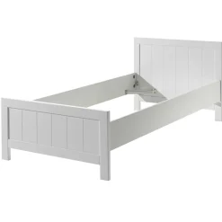 Bett Erik 90x200cm mit Bettkasten - weiß