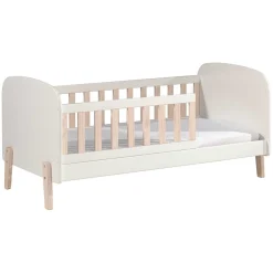Bett für Kleinkinder Kiddy 70x140cm- weiß/Holz