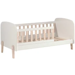 Bett für Kleinkinder Kiddy 70x140cm- weiß/Holz