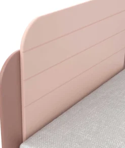 Bett Janne 90 x 200 cm-mattrosa/mattweiß