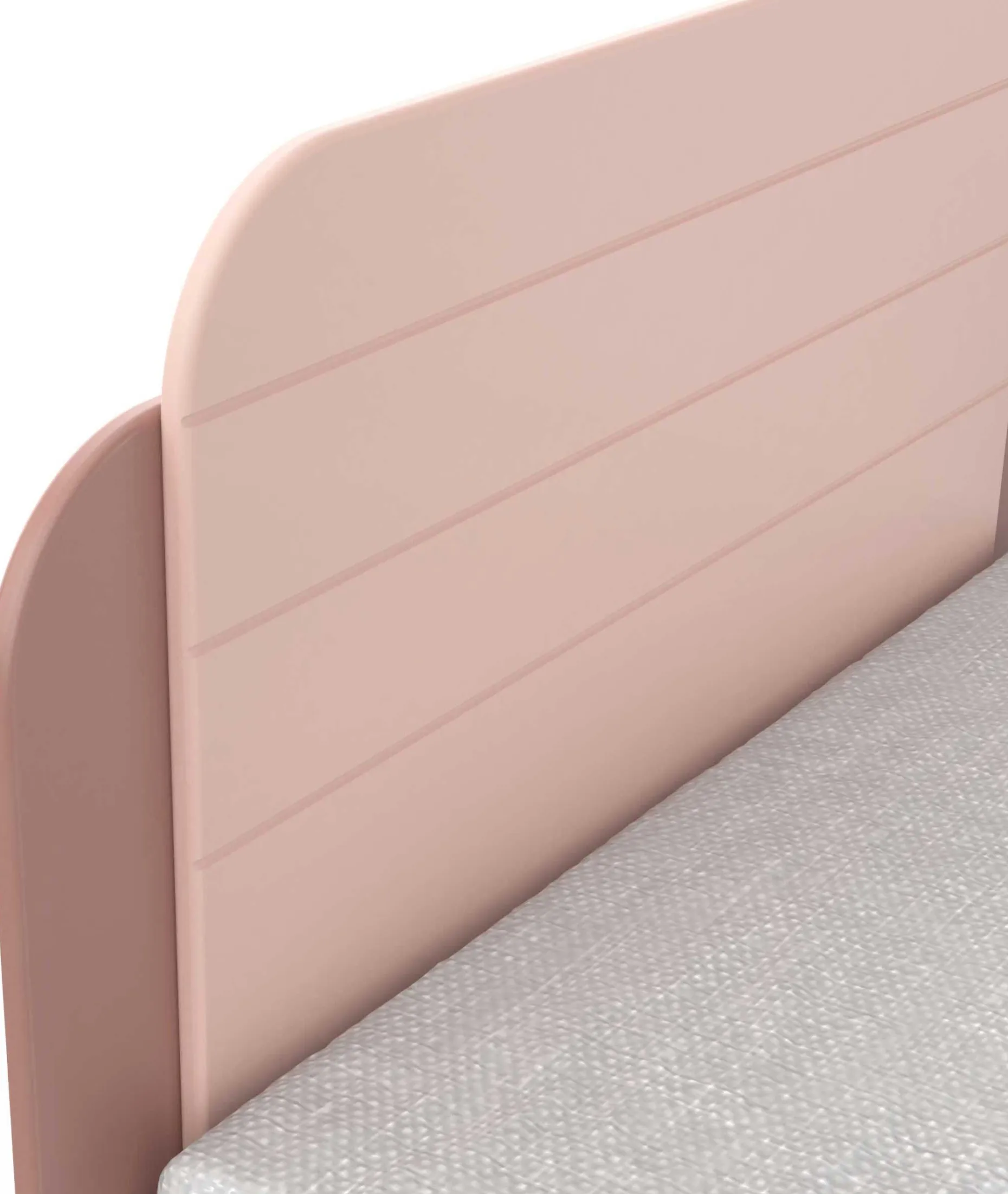 Bett Janne 90 x 200 cm-mattrosa/mattweiß