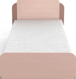 Bett Janne 90 x 200 cm-mattrosa/mattweiß