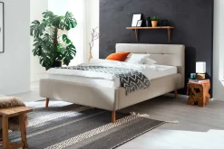 Bett Laika 140x200cm mit Stauraum - beige