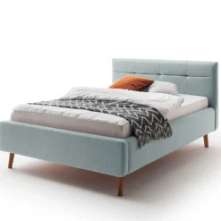 Bett Laika 140x200cm mit Stauraum - eisblau