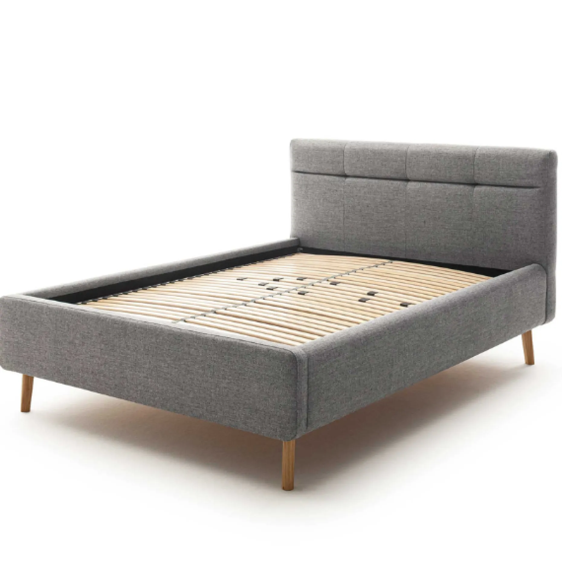 Bett Laika 140x200cm mit Stauraum - grau