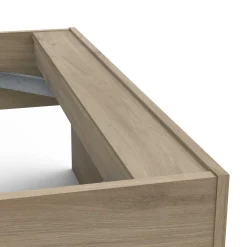 Bett Liva 90 x 190 cm-Kronberg Eiche/Mattweiß