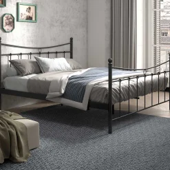 Bett Liza mit Lattenrost 160x200 - schwarz