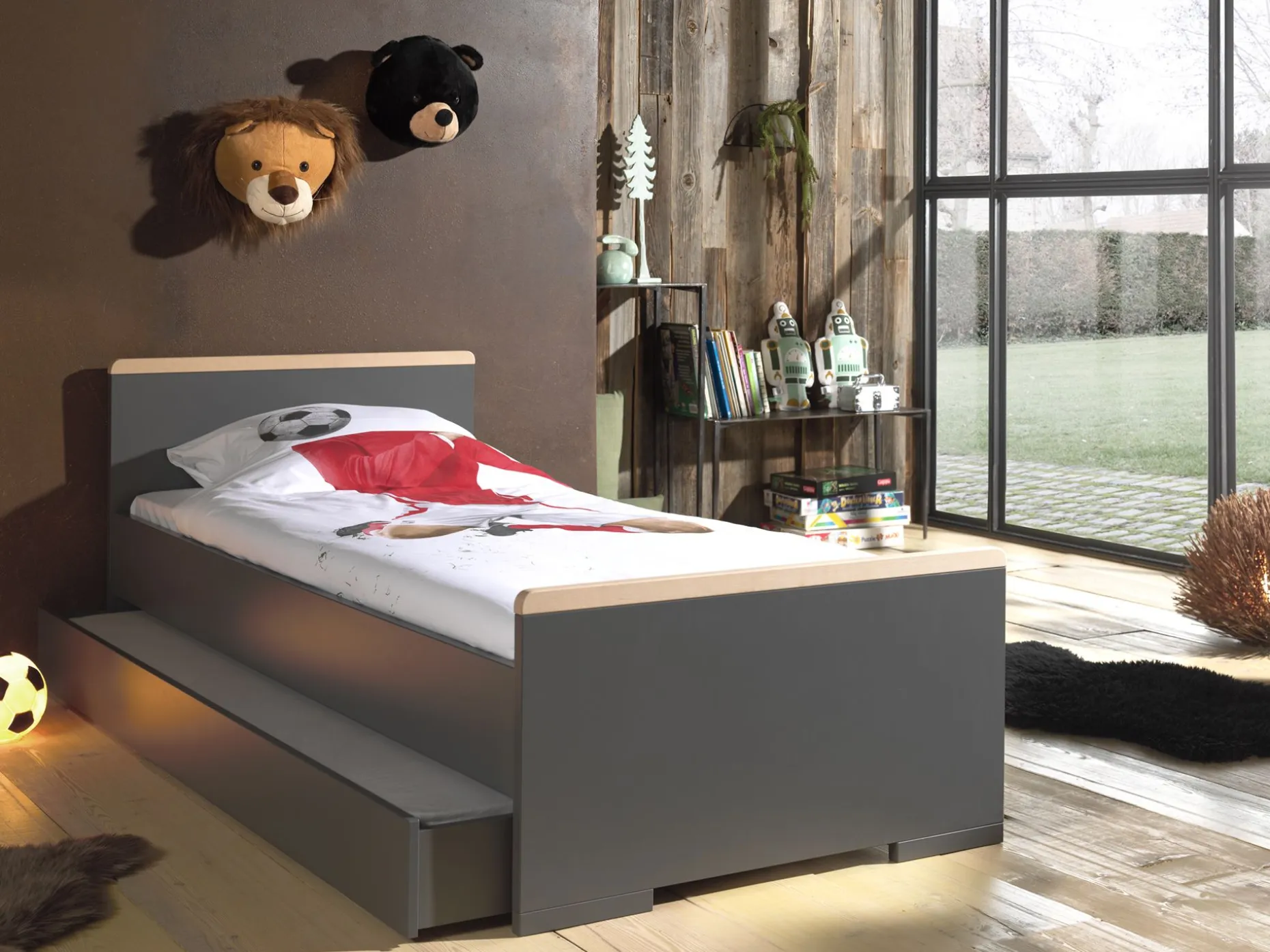 Bett London 90x200 - anthrazit