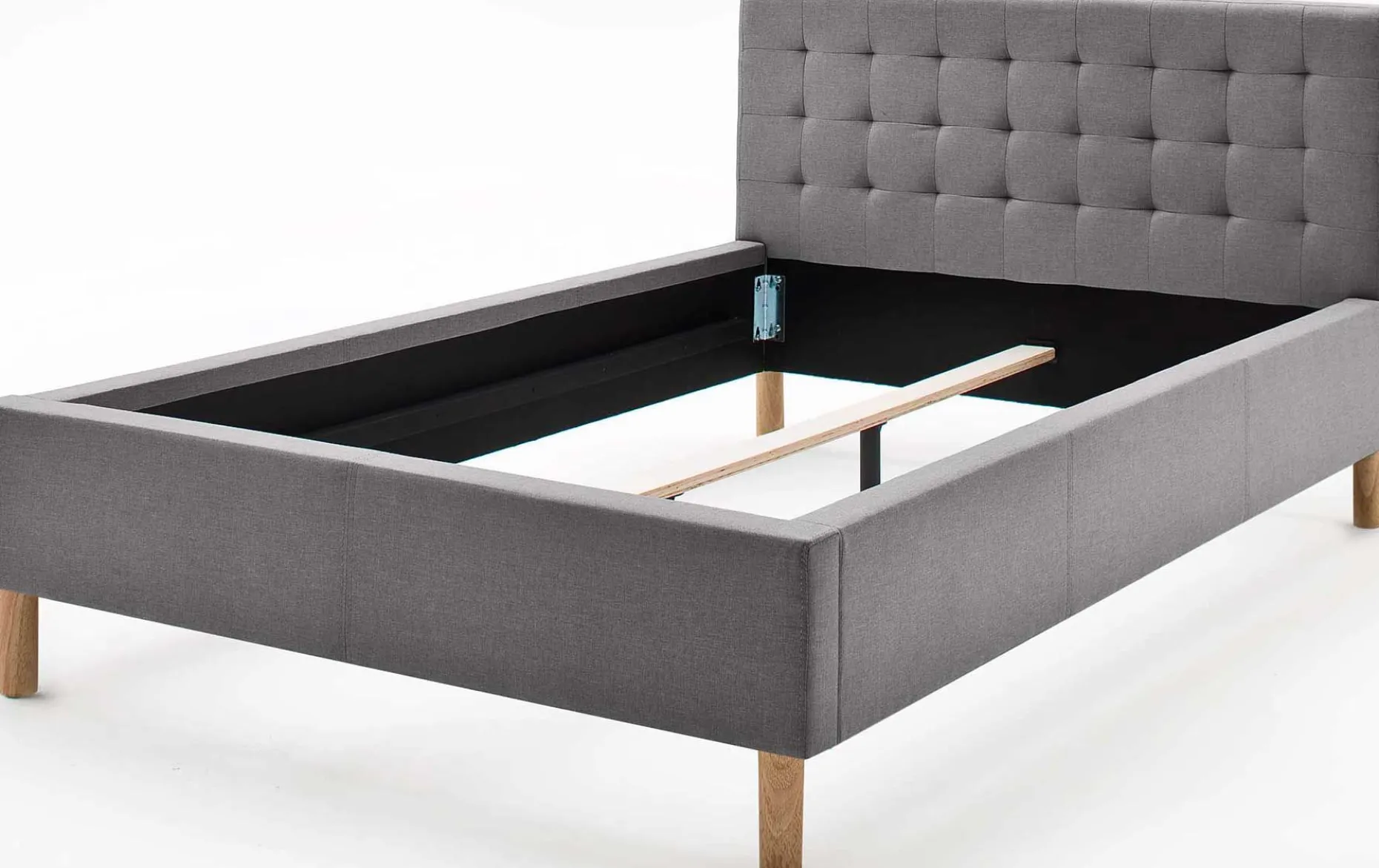Bett Marilou 140x200 - grau