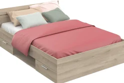 Bett Micheline 140 x 200 cm-Kronberger Eiche