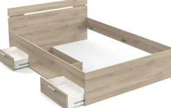 Bett Micheline 140 x 200 cm-Kronberger Eiche
