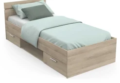 Bett Micheline 90 x 200 cm-Kronberger Eiche