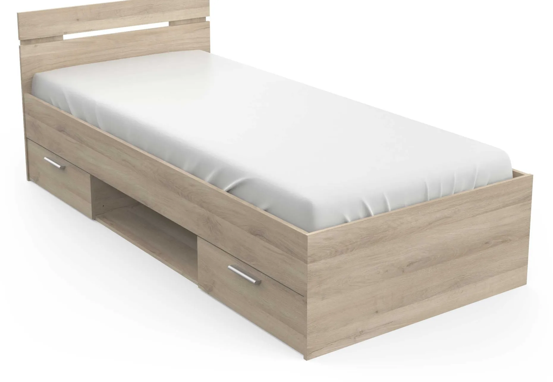 Bett Micheline 90 x 200 cm-Kronberger Eiche